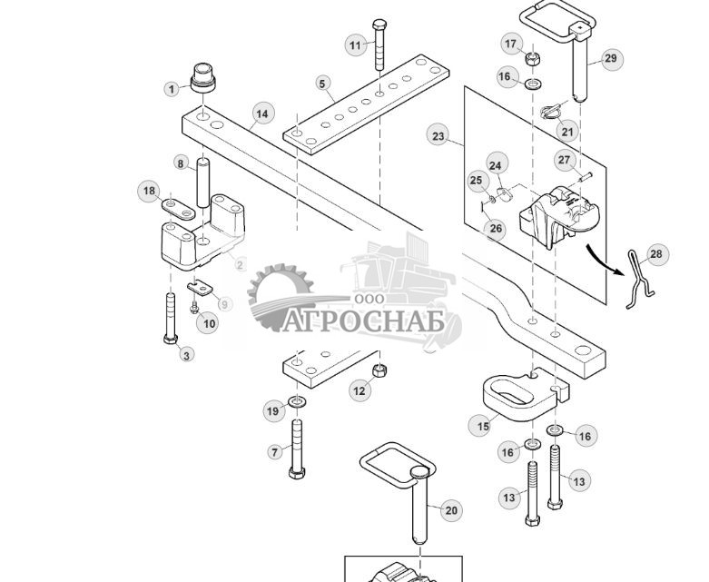 Стандартная тяговая штанга, категория III - ST153105 643.jpg